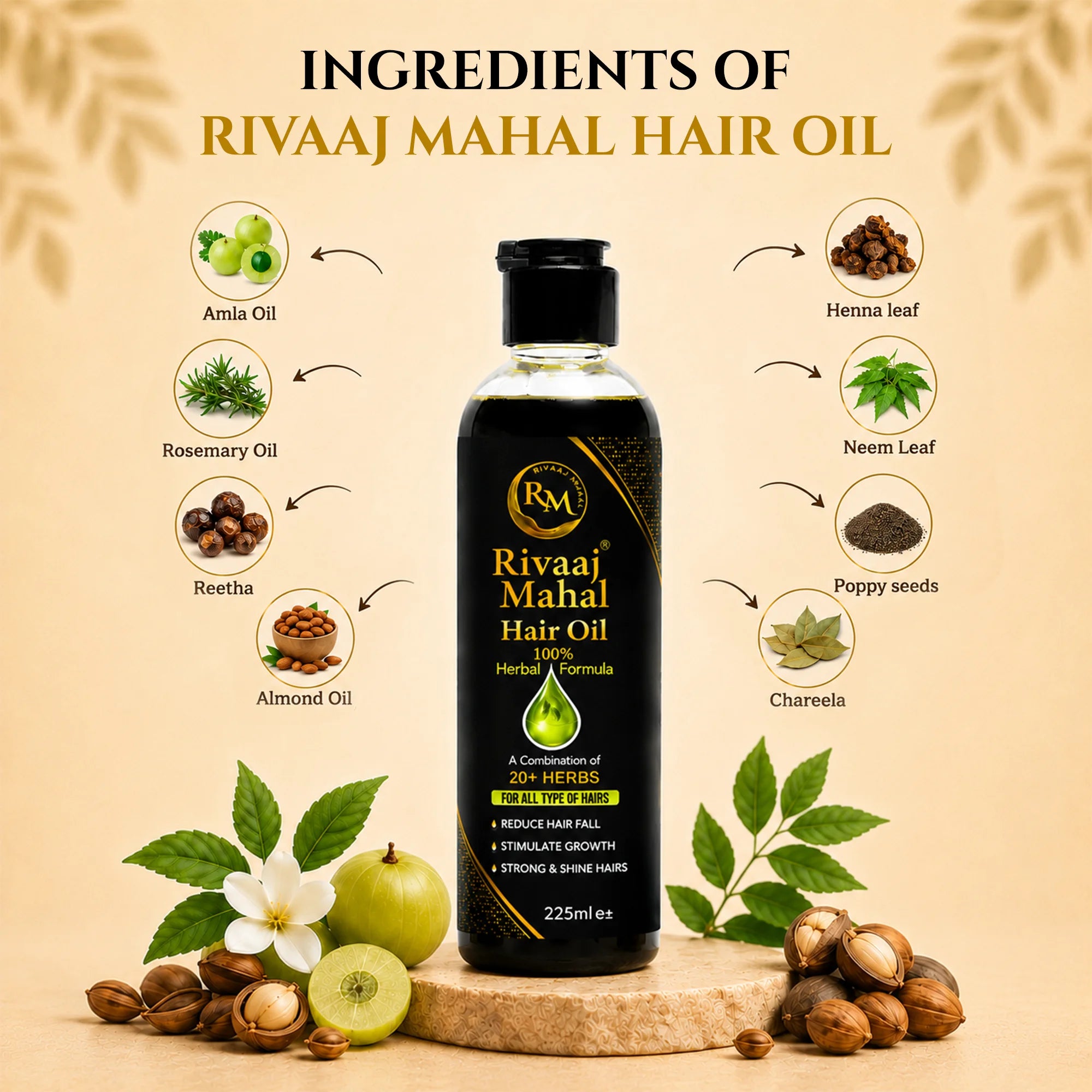 Rivaaj Mahal Hair Oil  3