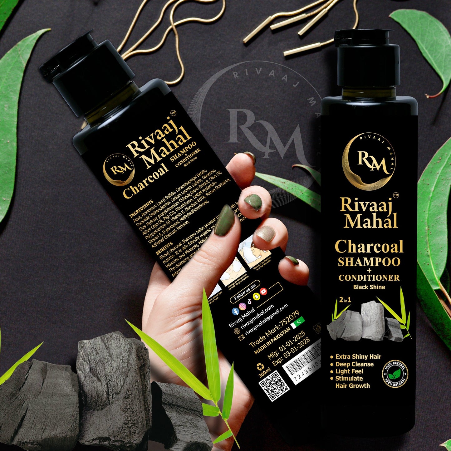 Rivaaj Mahal Hair Oil & Organic Shampoo