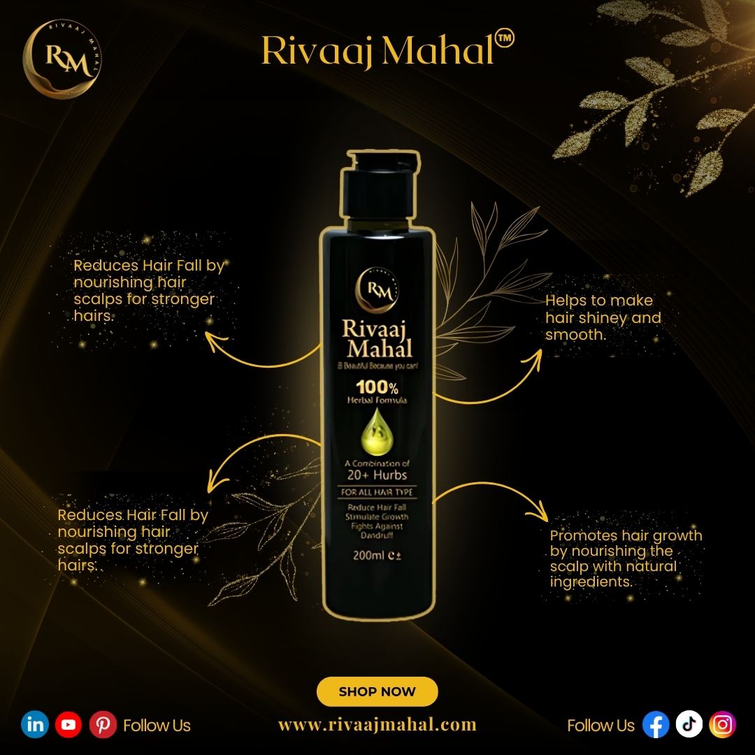 Rivaaj Mahal Hair Oil - Your Ultimate Hair Care Solution, For Mans & Womans