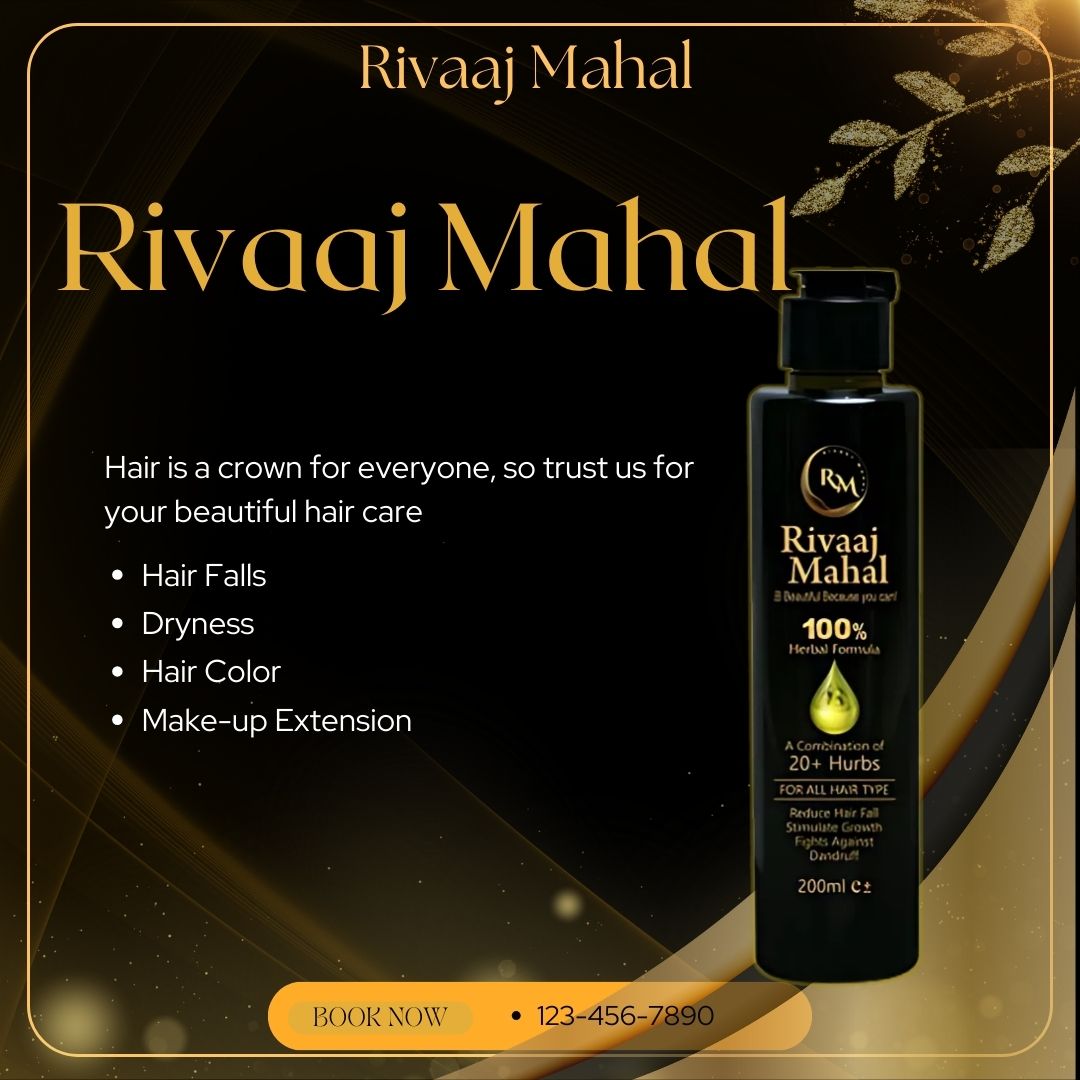 Rivaaj Mahal Hair Oil - Your Ultimate Hair Care Solution, For Mans & Womans