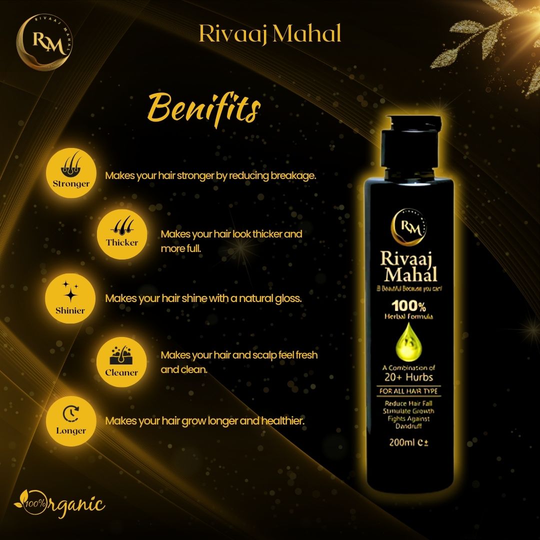 Rivaaj Mahal Hair Oil - Your Ultimate Hair Care Solution, For Mans & Womans