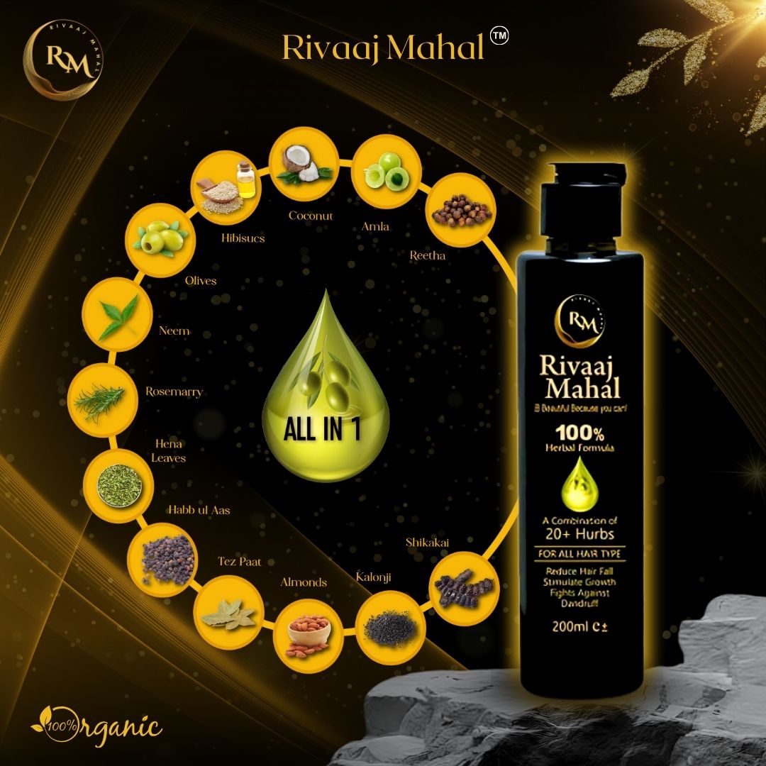 Rivaaj Mahal Hair Oil - Your Ultimate Hair Care Solution, For Mans & Womans